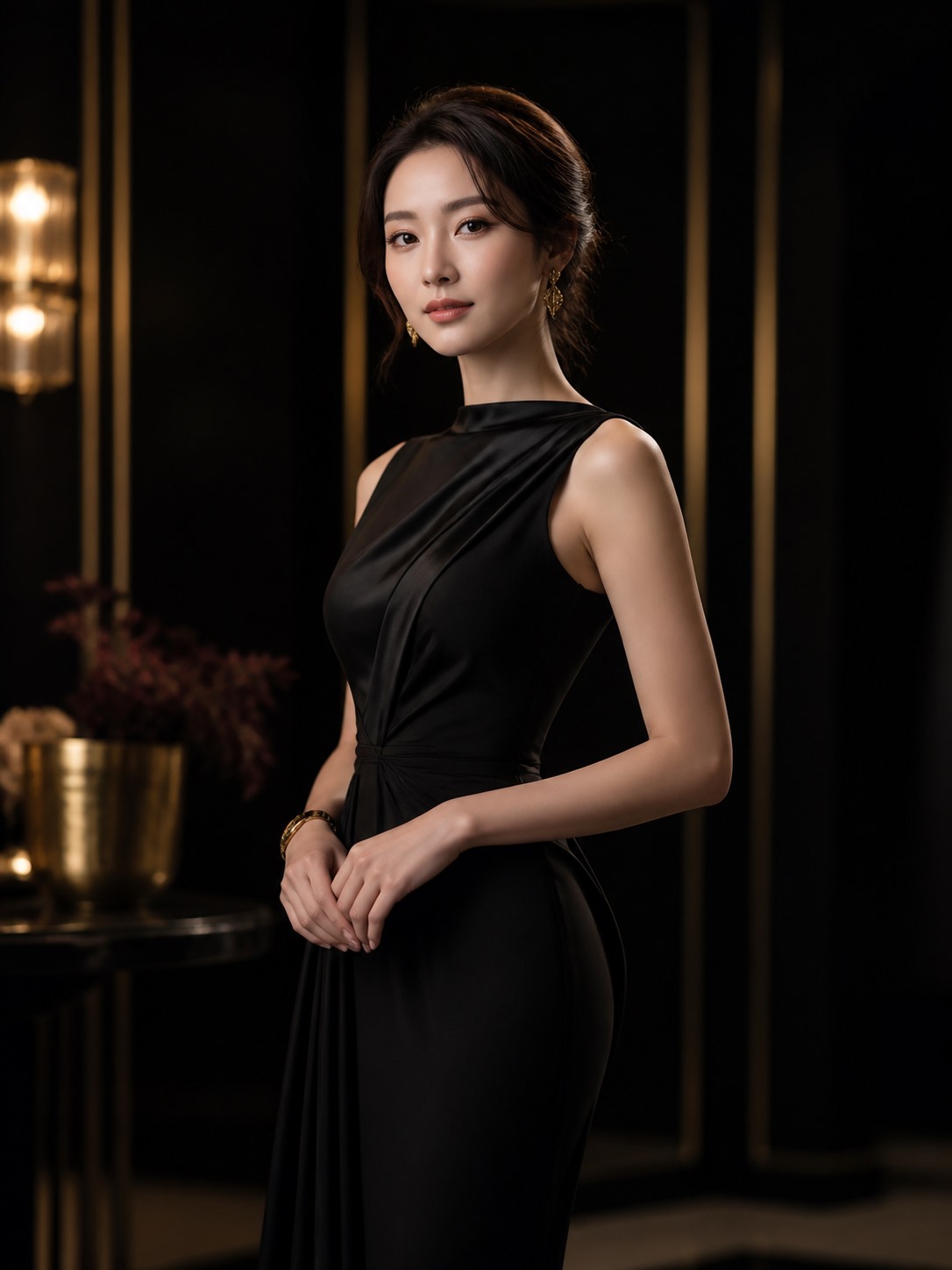 黑色礼服写真