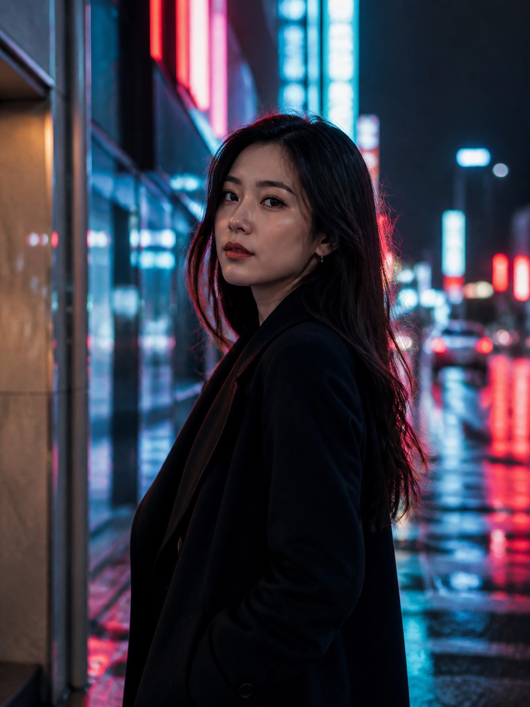 城市霓虹夜景