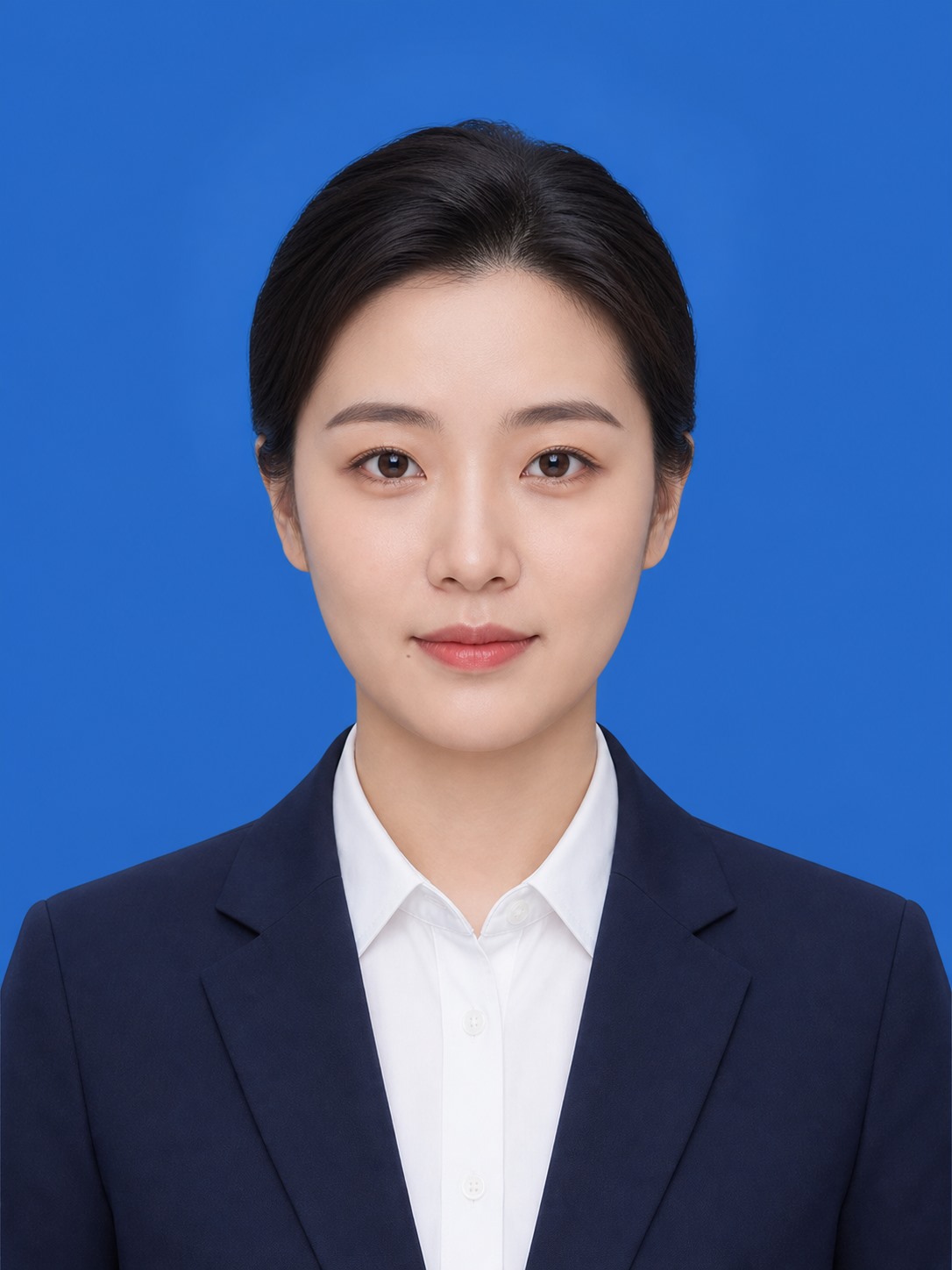 蓝底标准证件照